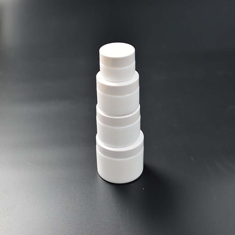 20g Custom Empty White Porcelain Cosmetic Packaging Round Glass Bottle Jar