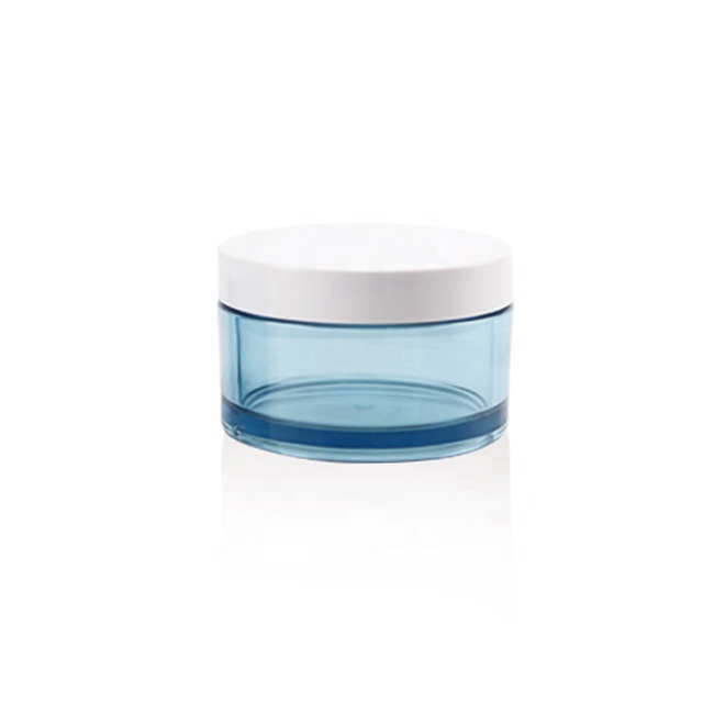 20g Customized petg cosmetic packaging jar lip scrub container with gold cap