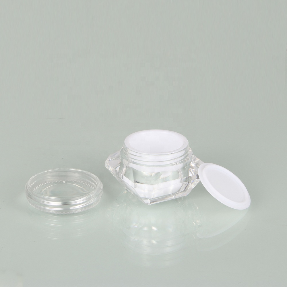 20g Cute Diamond custom Label Empty Clear plastic Container in stock