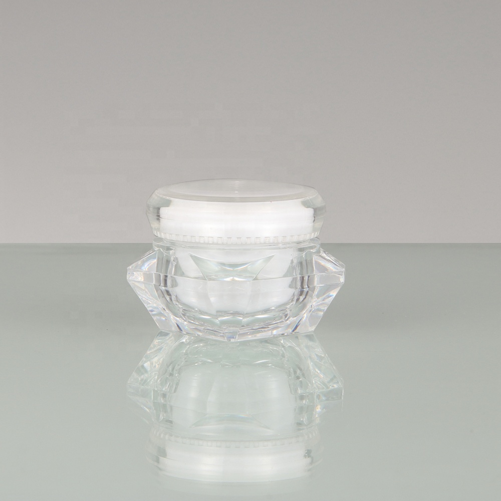 20g Cute Diamond custom Label Empty Clear plastic Container in stock