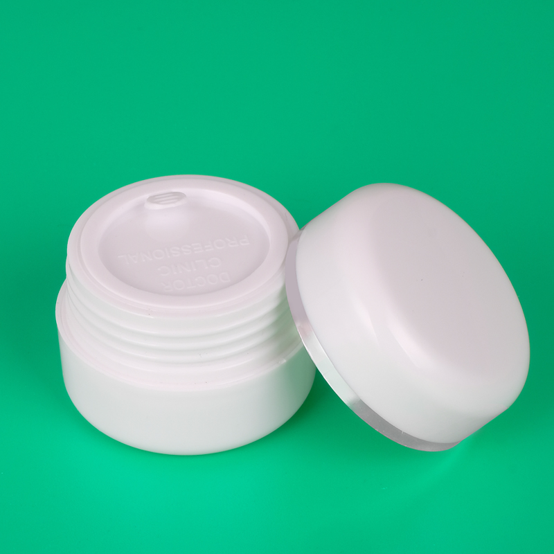 20g Hot Sale Customied Elegant Basic White Empty Plastic Cosmetic Face Cream Jar