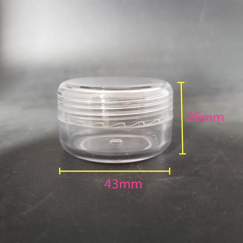 20g PS empty clear cream jar, plastic round facial cream jar, transparent eye cream container