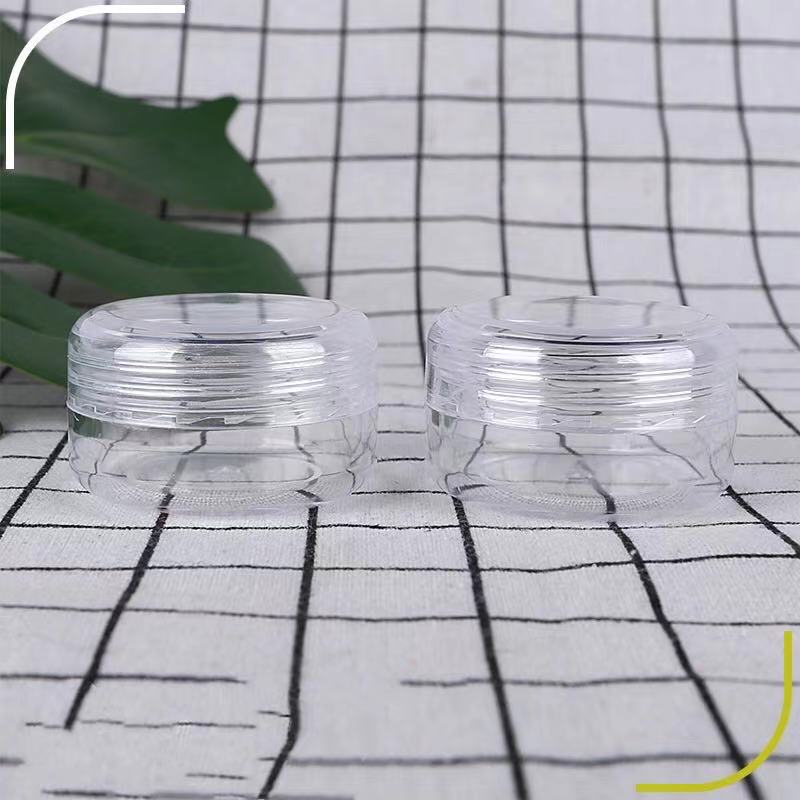 20g PS empty clear cream jar, plastic round facial cream jar, transparent eye cream container