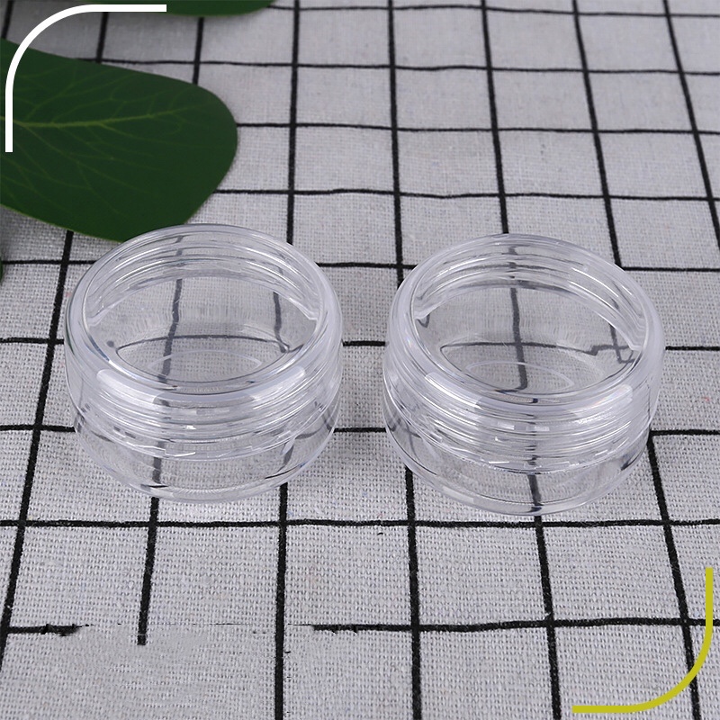 20g PS empty clear cream jar, plastic round facial cream jar, transparent eye cream container
