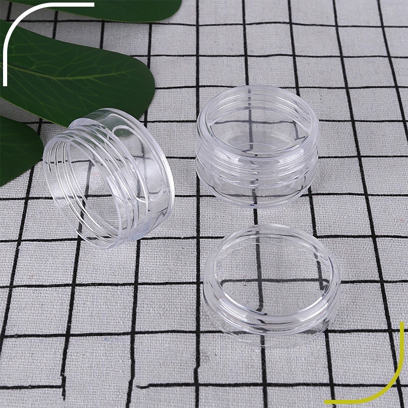 20g PS empty clear cream jar, plastic round facial cream jar, transparent eye cream container