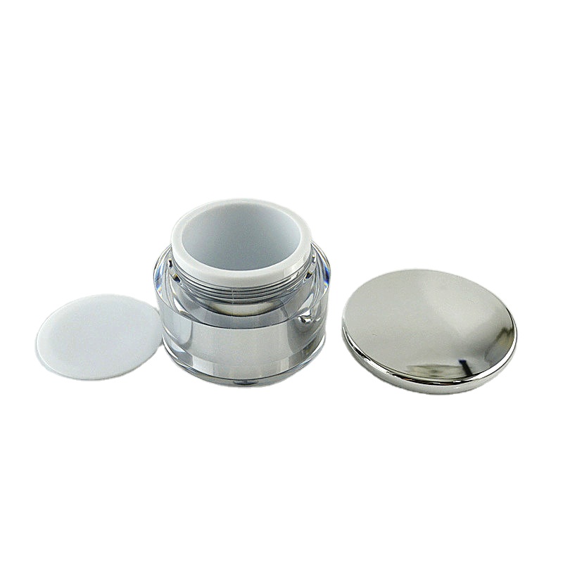 20g acrylic cosmetic jar  mushroom shape  acrylic cosmetic  facial cream jar skincare packaging