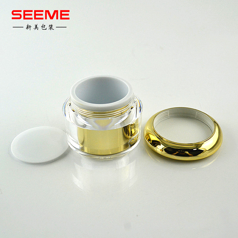 20g acrylic cosmetic jar mushroom shape acrylic cosmetic facial cream jar skincare packaging