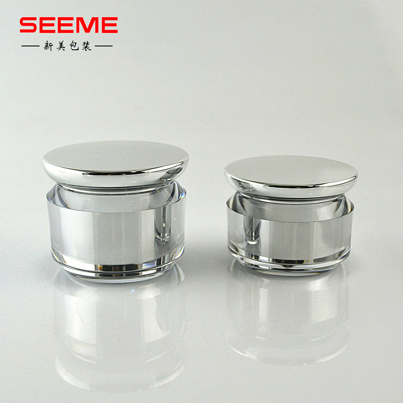 20g acrylic cosmetic jar mushroom shape acrylic cosmetic facial cream jar skincare packaging