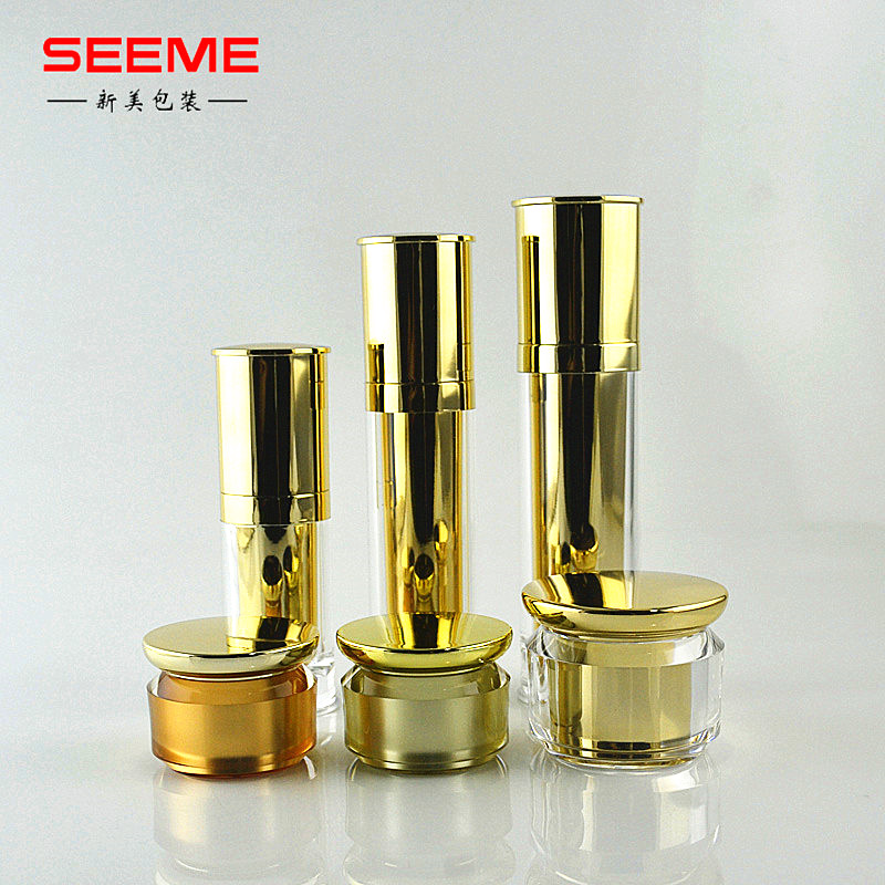 20g acrylic cosmetic jar mushroom shape acrylic cosmetic facial cream jar skincare packaging
