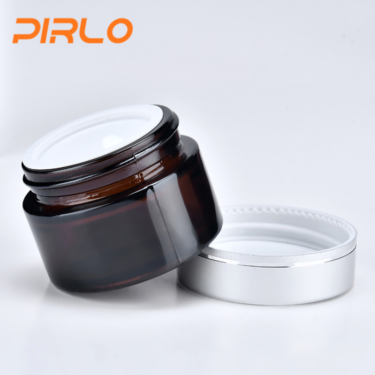 20g amber coloured glass jar glass jar for skin care cosmetic glass jar 20ml