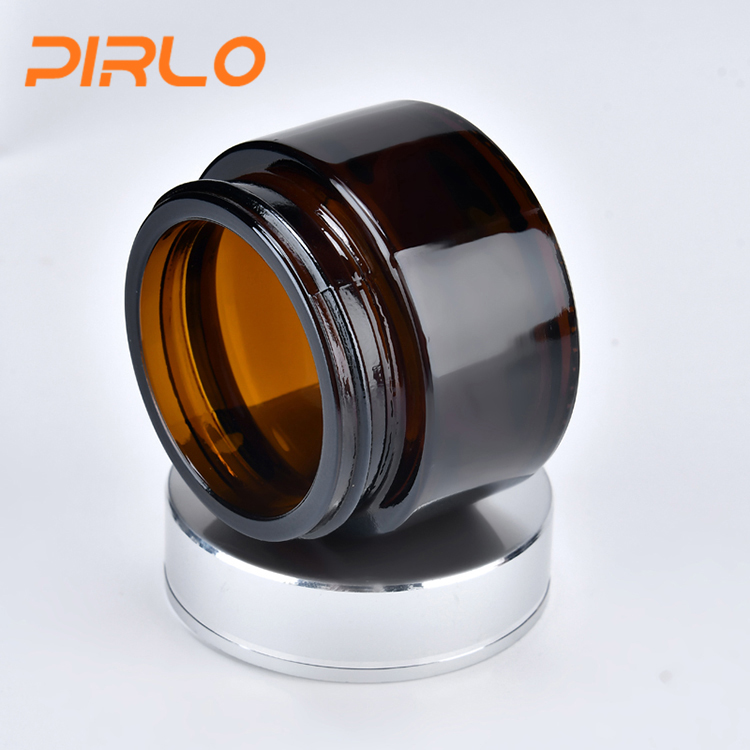 20g amber coloured glass jar glass jar for skin care cosmetic glass jar 20ml