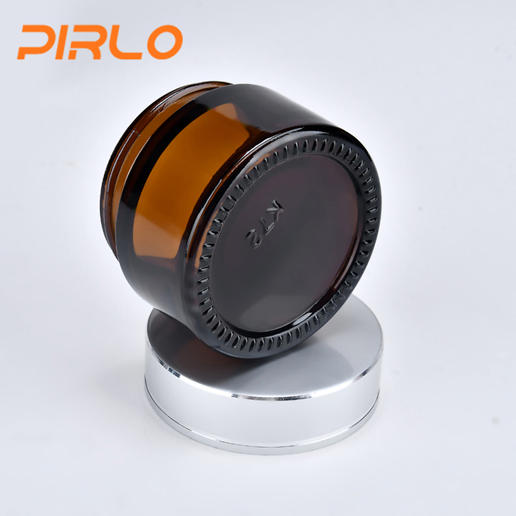 20g amber coloured glass jar glass jar for skin care cosmetic glass jar 20ml