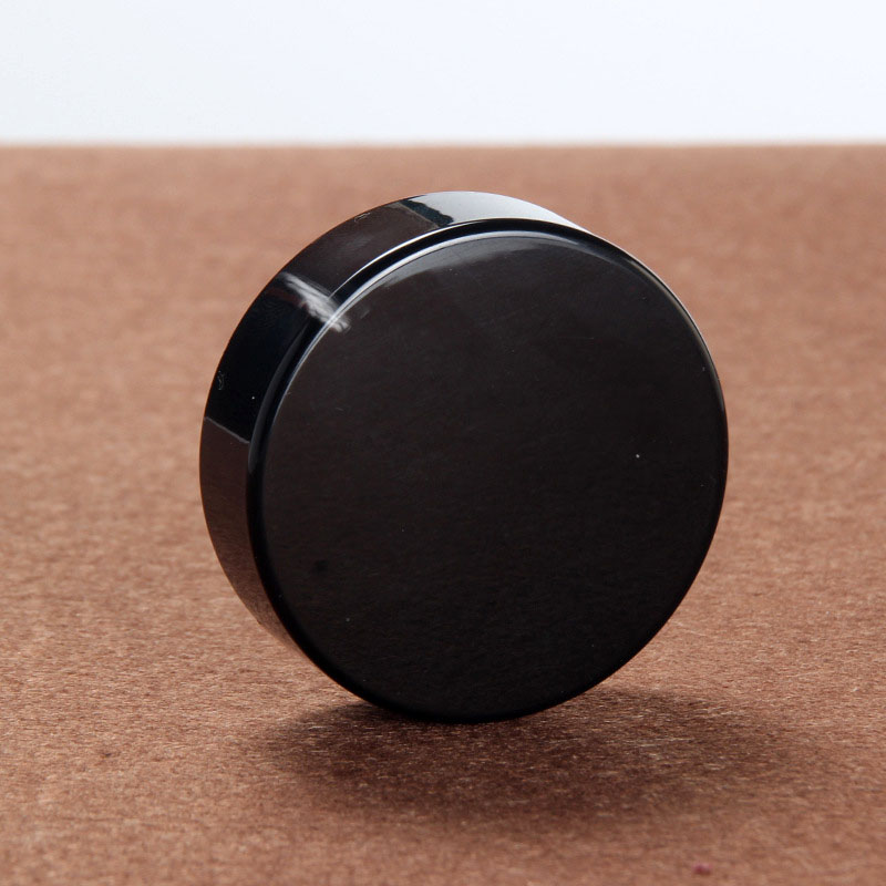 20g cosmetic packaging frosted glass jar skin care cream eye cream container with black lid