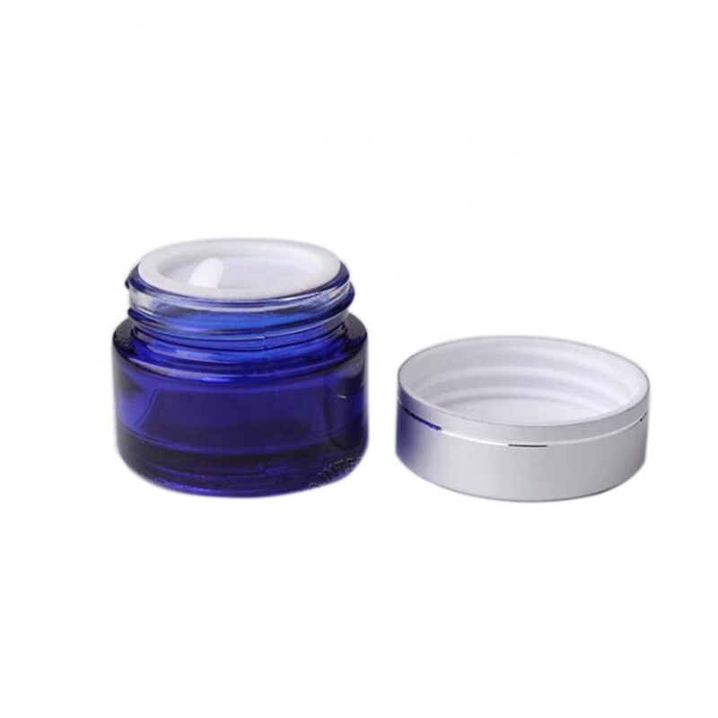 20g glass jar blue glass cream jar glass jar packaging