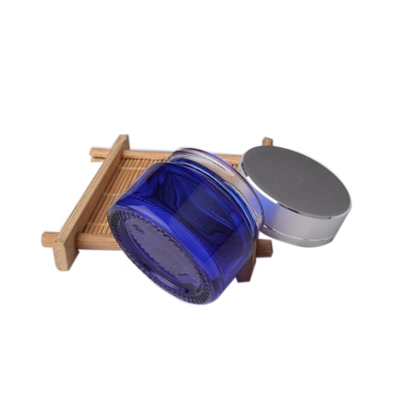 20g glass jar blue glass cream jar glass jar packaging