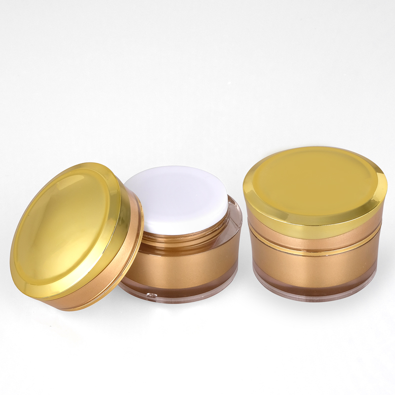 20g gold In Stock Ready to ship Top seller popular cosmetic empty plastic acrylic jar for cream beauty product