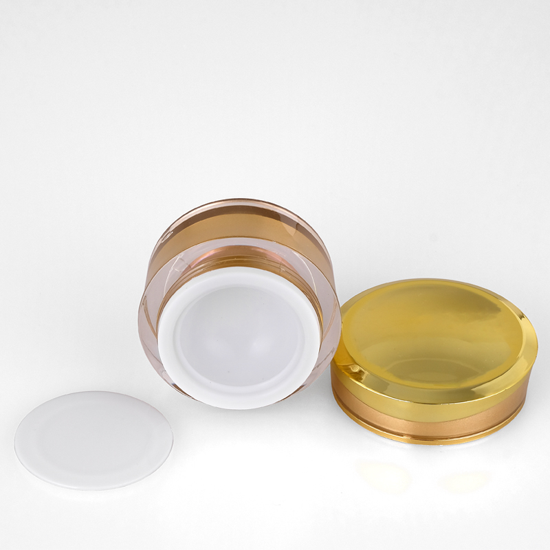 20g gold In Stock Ready to ship Top seller popular cosmetic empty plastic acrylic jar for cream beauty product