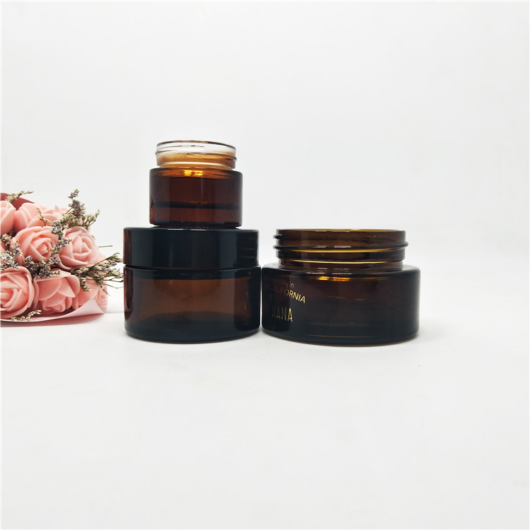 20g luxury amber cream jar frosted for moisturizing cream