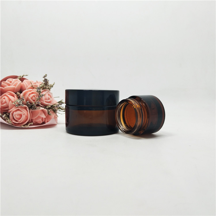 20g luxury amber cream jar frosted for moisturizing cream