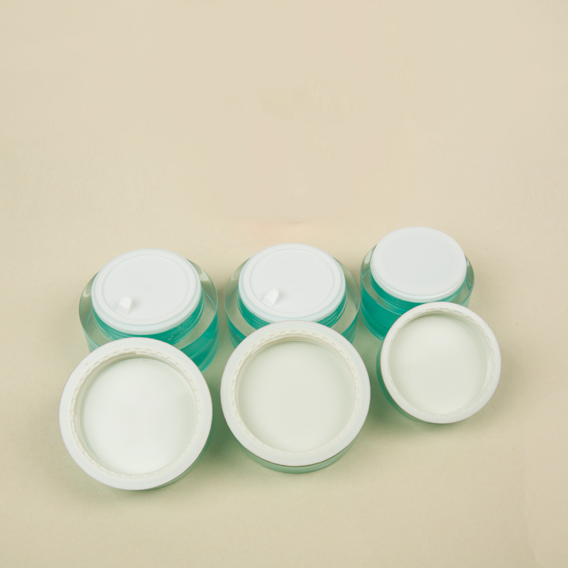 20g ml Empty Acrylic Jars Set Empty Green Cosmetic Container Skincare Cream jar # 5g/10g/15/30g available