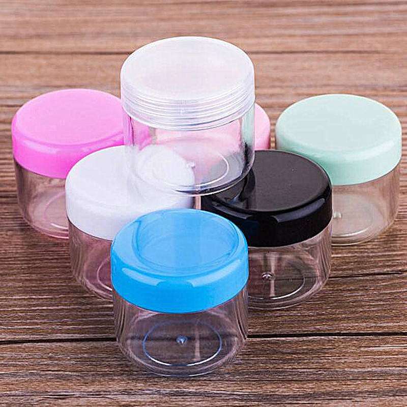20g plastic container medicine balm cosmetic cream jars with colorful caps