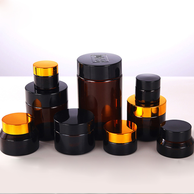 20g round wholesale glass cosmetic cream jar with UV cap
