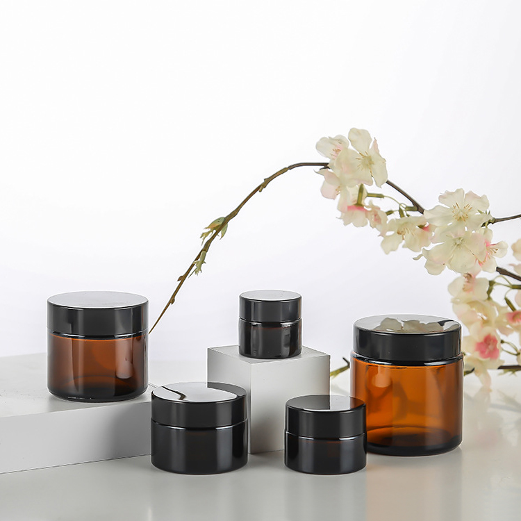 20g round wholesale glass cosmetic cream jar with UV cap
