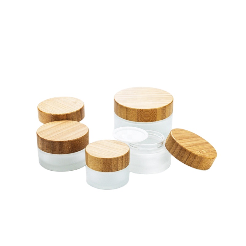 20g30g50g100g Environmental protection wood grain screw cap matte cosmetic cream eye cream glass jar