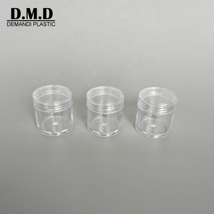 20grams 20 ml 20ml 20 grams plastic empty clear transparent cosmetic small tall jar with lid