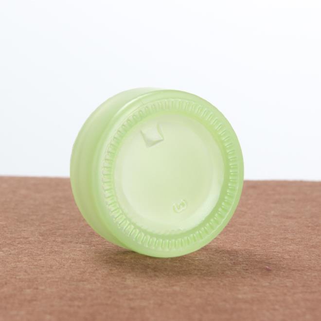 20ml 20g 0.7oz empty green frosted glass cosmetic skincare face scrub cream jars with bamboo cap lid CBD concentrate container