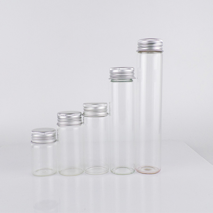 20ml, 25ml, 30ml, 55ml, 80ml Aluminum cap clear tubular glass vial