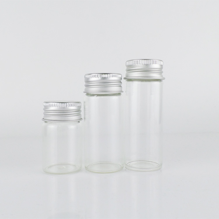 20ml, 25ml, 30ml, 55ml, 80ml Aluminum cap clear tubular glass vial