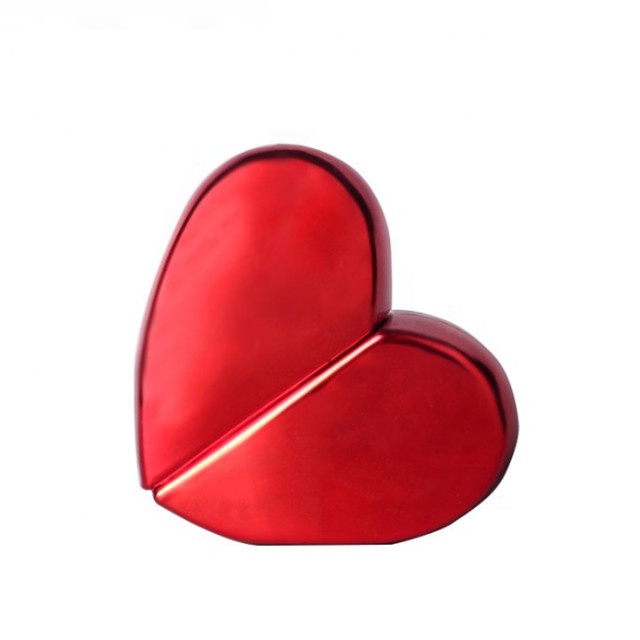 20ml 25ml Glass Vials Shining Colored Heart Shaped Refill Empty Atomizer Spray Perfume Bottle