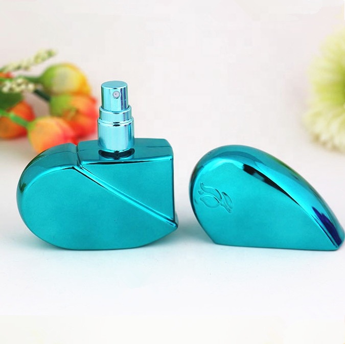 20ml 25ml refilled Aluminum spray perfume bottles with heart shaped