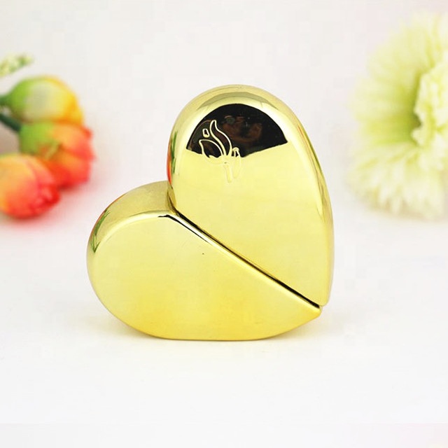 20ml 25ml refilled Aluminum spray perfume bottles with heart shaped