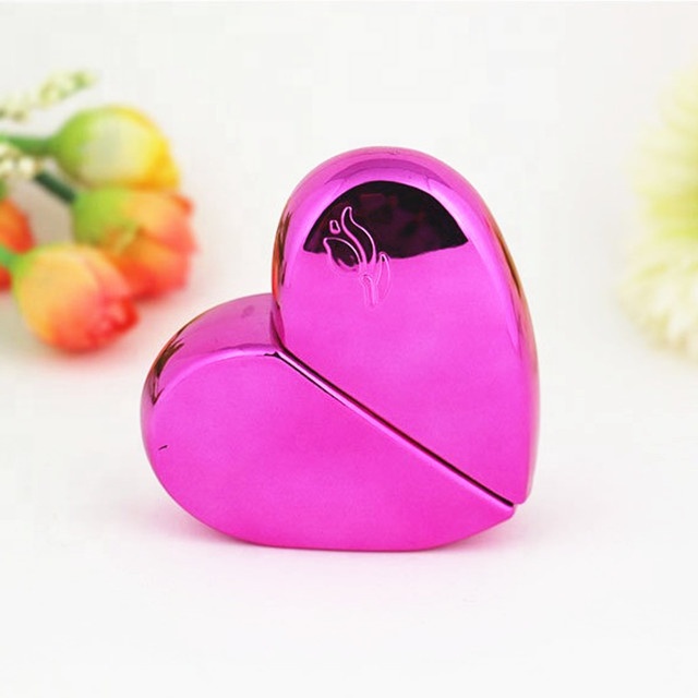 20ml 25ml refilled Aluminum spray perfume bottles with heart shaped