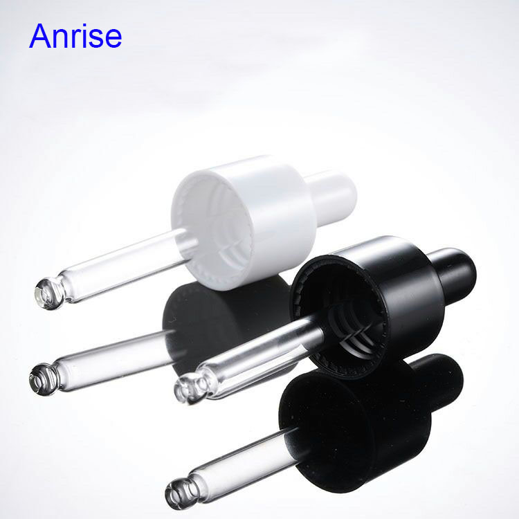 20ml 30ml 1 oz Amber Clear Matte Frosted Glass Flat Shoulder Cosmetic Serum Lotion White Dropper Bottle