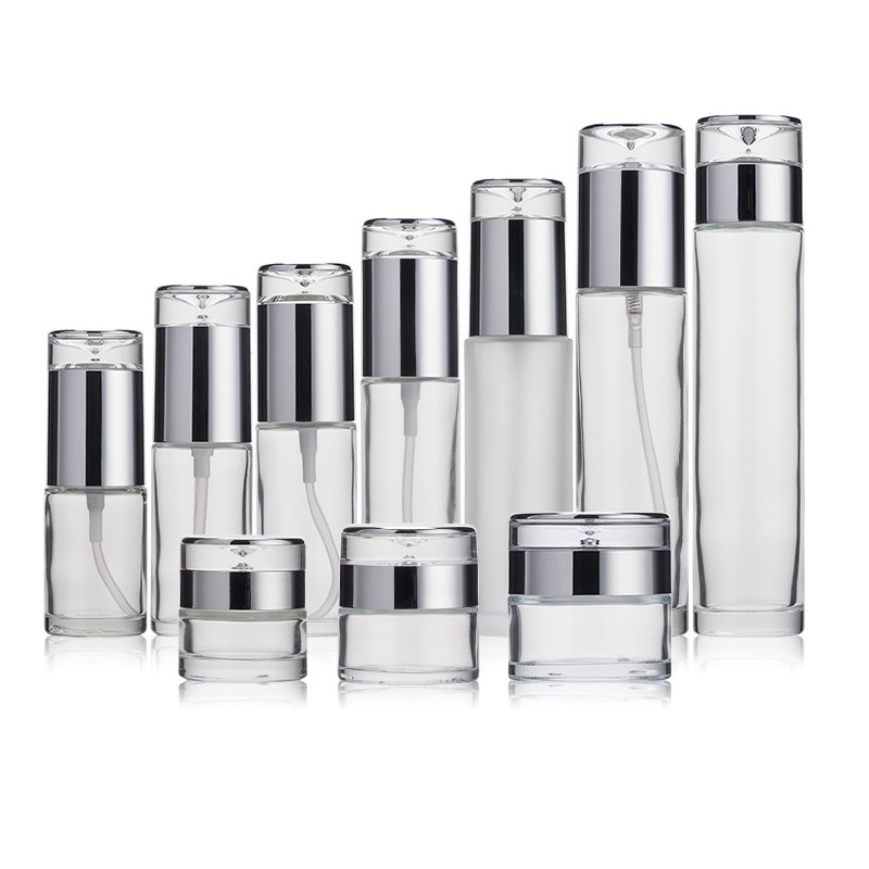 20ml 30ml 40ml 50ml 60ml 80ml 100ml 120ml Cosmetic Glass Bottles 20g 30g 50g Cosmetic Glass Jars With Wholesale Price