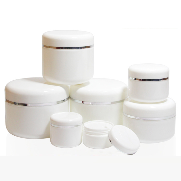 20ml 30ml 50ml 100ml 150ml 200ml 250ml High Grade PP Empty Round White Cosmetic Plastic Jar for Skin Care Cream Packaging