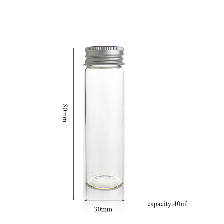 20ml 30ml 50ml 100ml 250ml clear tubular glass vials