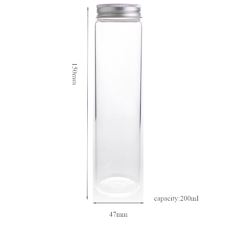 20ml 30ml 50ml 100ml 250ml clear tubular glass vials