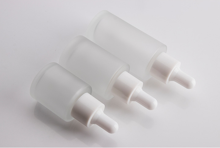 20ml 30ml 50ml 100ml essential oil serum flat shoulder frosted clear glass dropper bottle with pipette