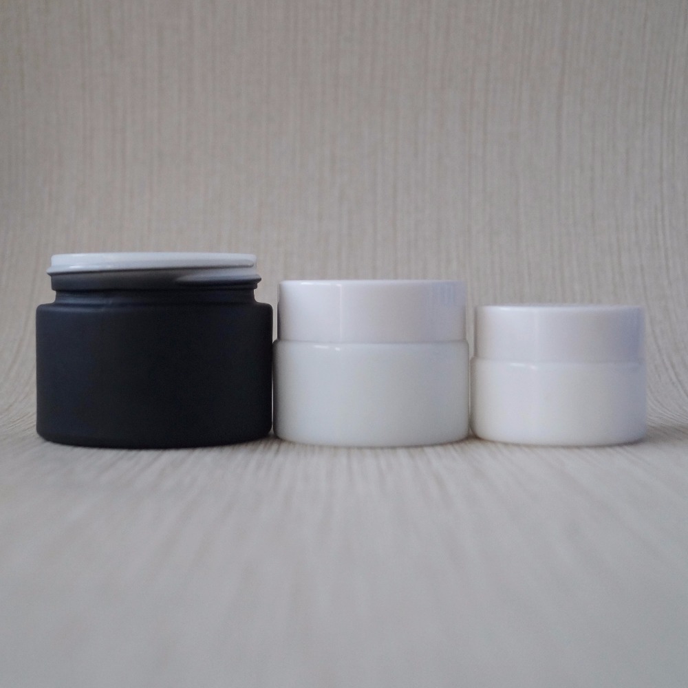 20ml 30ml 50ml 100ml facial cream jar white Porcelain glass cosmetic cream jar