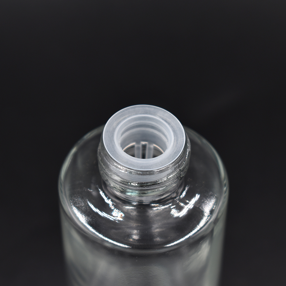 20ml 30ml 50ml 100ml flat shoulder clear frosted glass dropper bottle