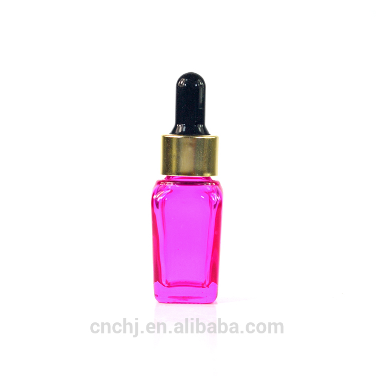 20ml 30ml 50ml 100ml square blue glass dropper bottles colored dripper e-liquid bottles