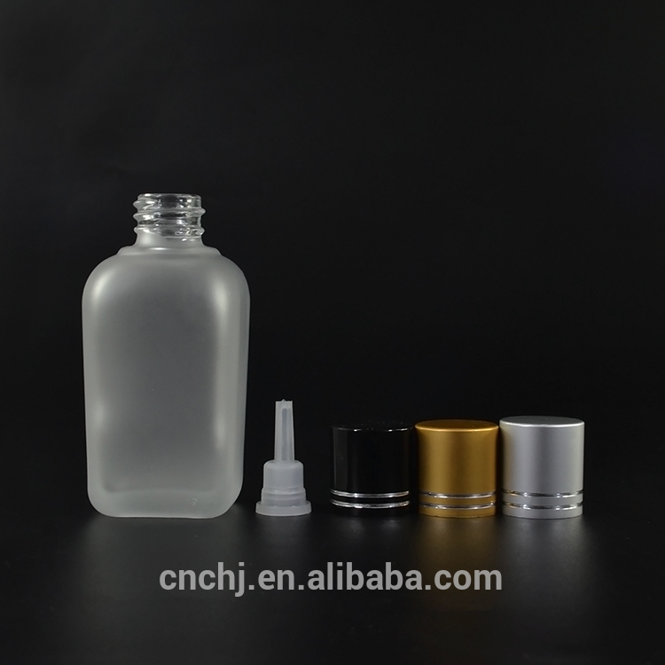 20ml 30ml 50ml 100ml square blue glass dropper bottles colored dripper e-liquid bottles