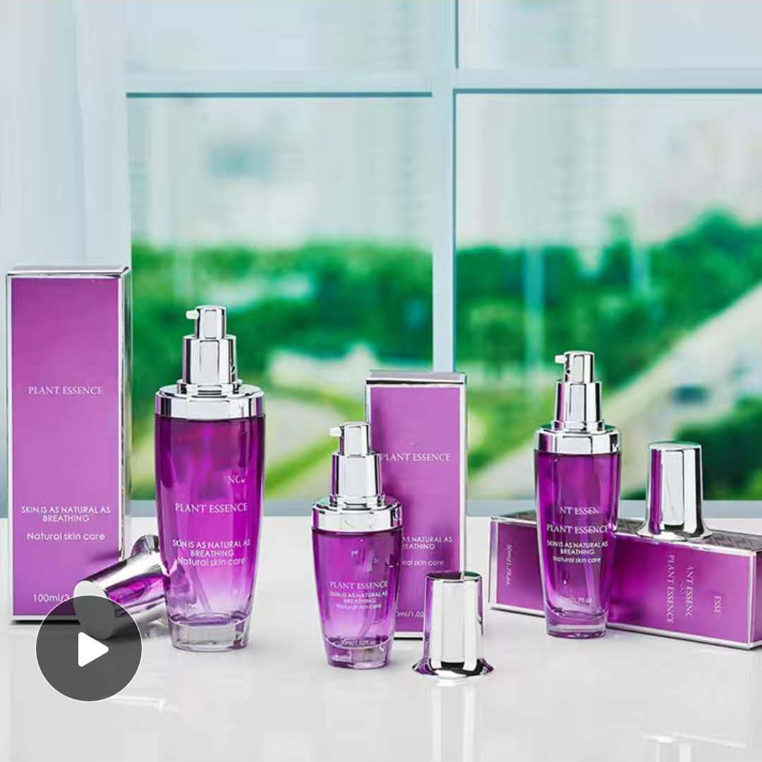 20ml 30ml 50ml cosmetic glass container with silver or gold lid 20g 30g 50g glass bottle for face lotion cream