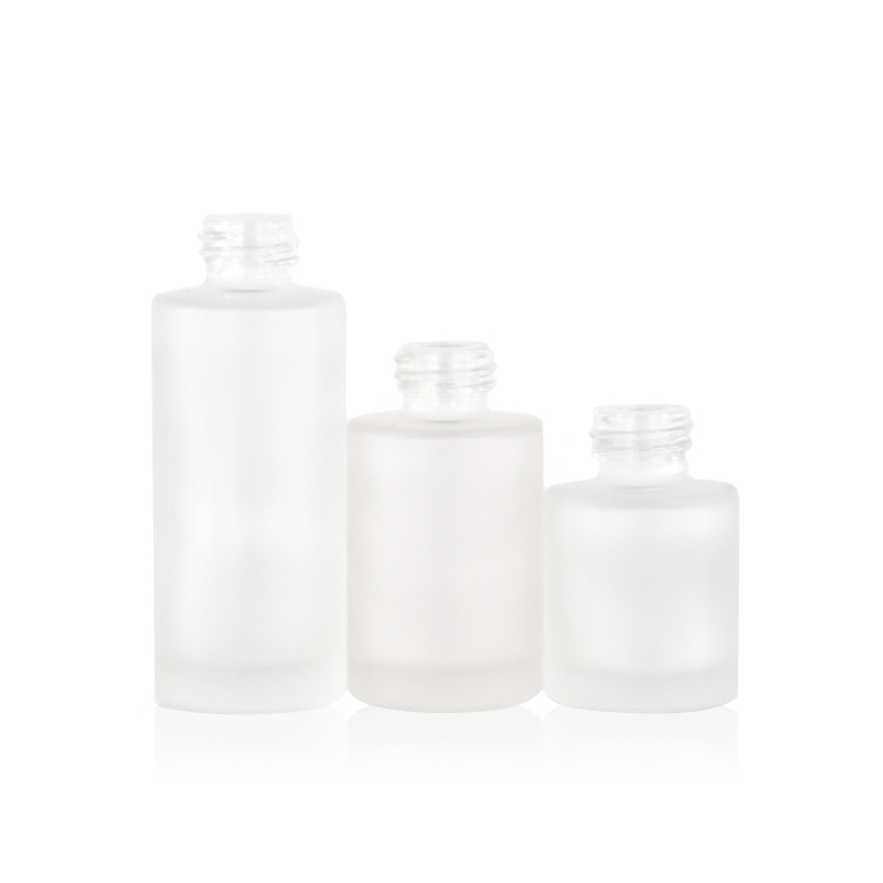 20ml 30ml 50ml round frosted clear essential oil dropper glass bottle