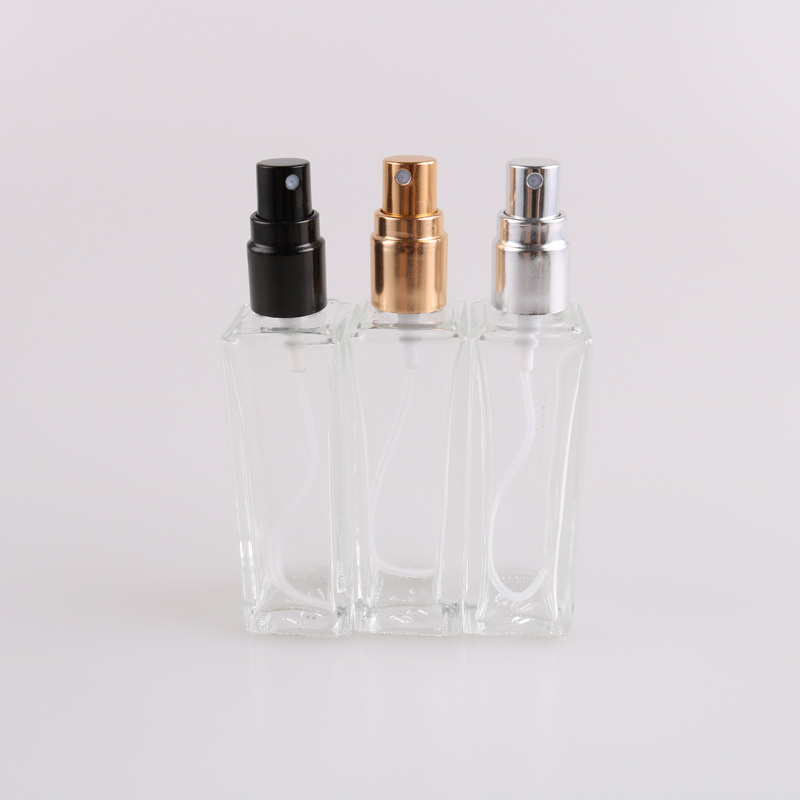20ml 30ml 50ml round square custom logo lable clear glass fragrance bottles