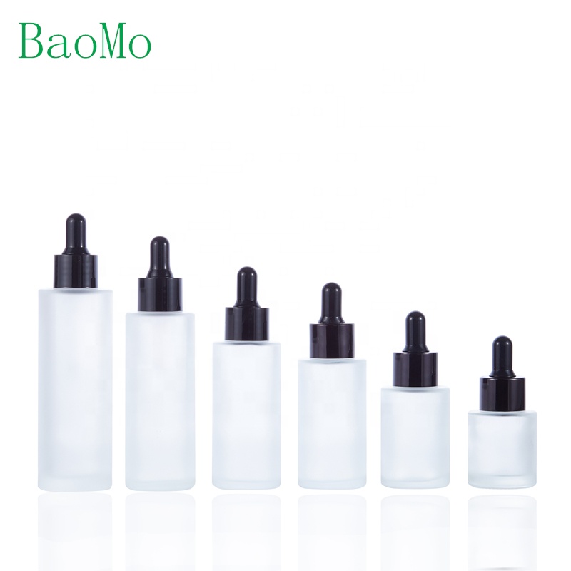 20ml 30ml 60ML80ml empty refillable cosmetics containers and packaging skincare face cream frosted lotion dropper glass bottle